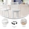Flash Furniture Liesel Commercial Wooden Classic Ladderback Swivel Barstool w/Solid Wood Seat, Antique White Wash ES-UN-31WS-29-WH-GG - alternate 10